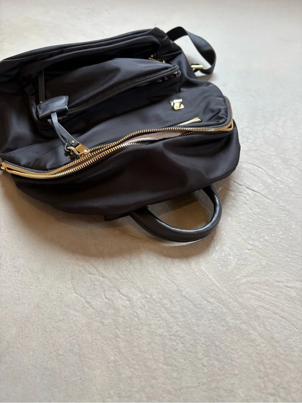 Tumi Black Nylon Medium Travel Backpack